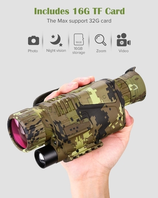 télescope monoculaire tenu dans la main d'optique de la vision 5x8 nocturne rechargeable